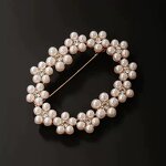 Pearl Corsage Brooch Manufacturer - High-End Feminine Exquisite Crystal Zircon Pin Plating Gift