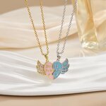 Charm Necklace Factory - Unisex Artistic Envelope Open Commemorative Stainless Steel Titanium Steel