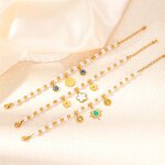 Fashion Bracelet Factory - Stainless Steel 18K Gold Plated Non-Fading Cross-Border Freshwater Pearl