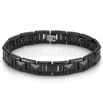 Tungsten Steel Bracelet Manufacturer - Certified Trendy Magnet Chain Link Geometric Tank Natural Stone