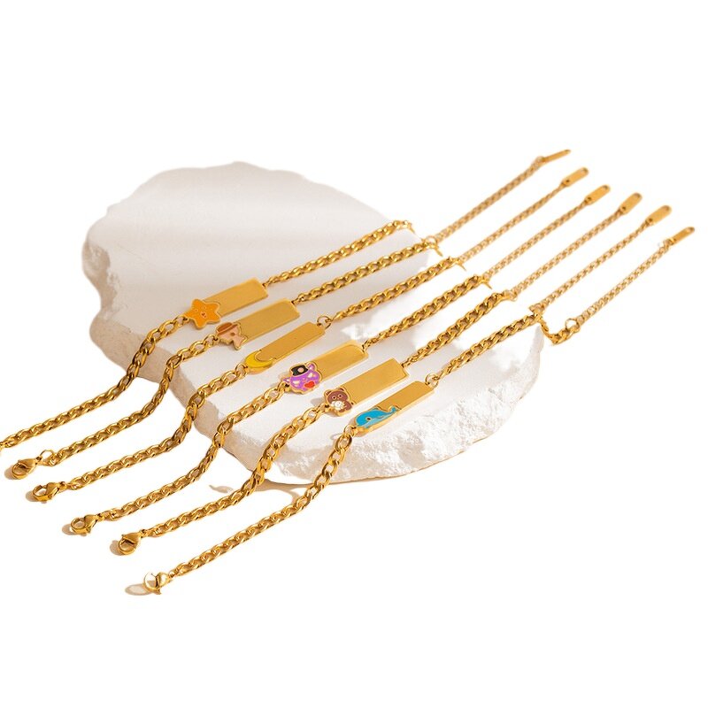 Couple Bracelets Manufacturer - Stainless Steel Ins Pair Trendy Personality Retro Hip Hop