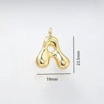 Bubble Letters Necklace Manufacturer - Cross-Border Hot-Selling Fashion 26 Cute Chubby Pendant