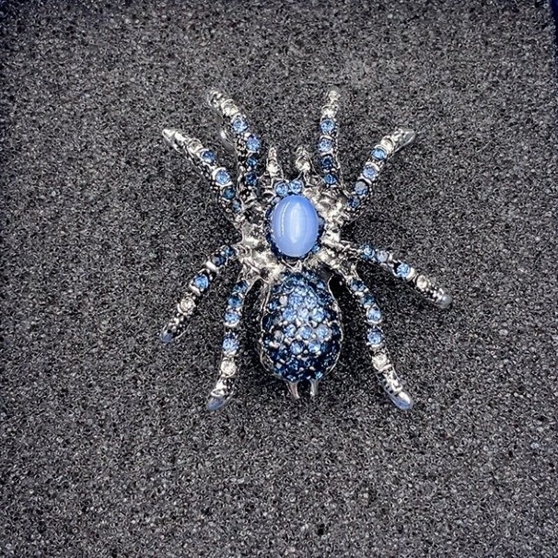 Spider Brooch Manufacturer - Cross-border Retro Rhinestone Fashionable High-end Men's Suit