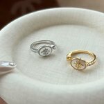 Sterling Silver Ring Factory - Cross-border Popular S925 Heart-shaped Four-leaf Clover Geometric Fresh