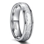 Blue Tungsten Ring Factory - Groove Unisex Wedding Ring Wide Surface 4/6/8mm Engagement Custom