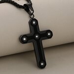 Carbon Fiber Cross Pendant Manufacturer - Puzzle Camouflage Diamond-Encrusted Zircon Popular