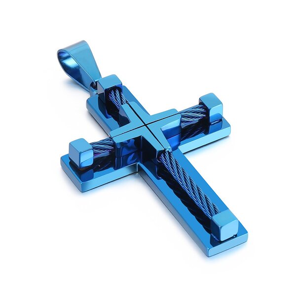 Cross Pendant Jewelry Manufacturer - Stainless Steel Diamond Box Chain Unisex Casual Trendy