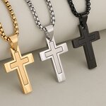 Children's Cross Pendant Factory - European American Creative Hip-Hop Retro Religious Fashion