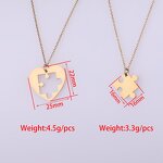 Magnetic Necklace Manufacturer - Cross-border New Copper Plated 18k Gold Cartoon Rainbow Love Creative