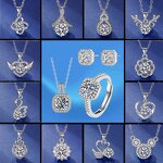 Flower Necklace Manufacturer - Muse Trending Flower Platinum Plated One Carat Zircon Pendant