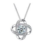 Moissanite Necklace Manufacturer - Internet Celebrity Live Broadcast One-Carat Pendant Zircon Chain