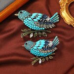 Maggie Brooch Manufacturer - Vintage Crystal Alloy Silver Plated Heavy Industry Exaggerated Bird