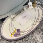 Amethyst Necklace Manufacturer - Cross-Border Hot-Selling Freshwater Pearl Crystal Ball Pendant Choker