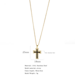 Cross Necklace Manufacturer - European American Trendy Micro-Inlaid Zircon Gold Plated Pendant