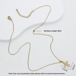 Children's Cross Necklace Factory - Stainless Steel Gold Plated Diamond Pendant Figaro Chain