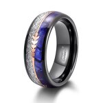 Men's Tungsten Ring Manufacturer - Factory Supply 6/8mm Dragon Pattern Inlaid Smooth Surface Wedding