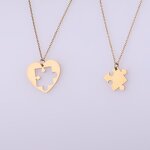 Magnetic Necklace Manufacturer - Cross-border New Copper Plated 18k Gold Cartoon Rainbow Love Creative