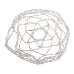 Crystal Flower Hair Comb Manufacturer - Hot Sale Trendy Handmade Gold Metal Ornament Flexible Chain