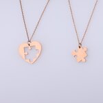 Magnetic Necklace Manufacturer - Cross-border New Copper Plated 18k Gold Cartoon Rainbow Love Creative