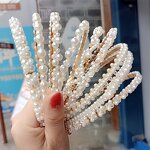 Rhinestone Headband Manufacturer - Koreanstyle Forest Simple Retro Pearl Crystal Alloy Fresh Temperament