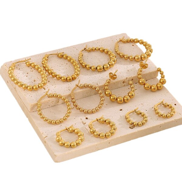 Sterling Silver Earrings Manufacturer - Hot-Selling S925 Geometric Piercing Threaded Ear Bone Studs