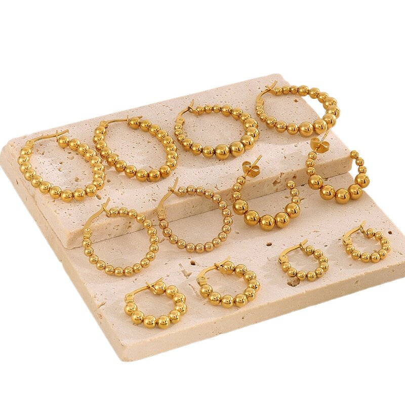 Sterling Silver Earrings Manufacturer - Hot-Selling S925 Geometric Piercing Threaded Ear Bone Studs