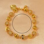 Women's Bracelet Factory - 24k Round Spherical Zircon Vacuum Electroplated