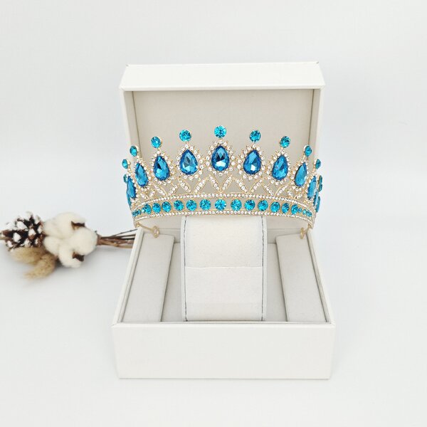 Baroque Crown Manufacturer - European Style Cross-border Round Alloy Headdress Adult Ceremony