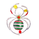 Animal Brooch Factory - European American Rhinestone Inlaid Bee Spider Pin Crystal Coat