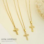 Cross Necklace Manufacturer - European American Stainless Steel Inlaid Zircon Non-Fading Pendant