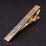 Tie Clip Set Factory - Ship Anchor Saxophone Laser Checkered Rectangle Glossy Cufflink Set