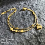 Punk Bracelet Factory - European American Hot-Selling Gold Plated Stainless Steel Roman Leopard