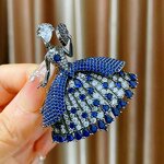 Peony Brooch Manufacturer - DIY Accessories Elegant Chinese Style Multi-layer Copper Gold-plated Zircon