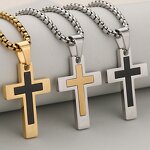 Children's Cross Pendant Factory - European American Creative Hip-Hop Retro Religious Fashion