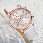 Women's Watch Manufacturer - Cross-border Hot Model Inverted Triangle Diamond Nubuck Leather Quartz