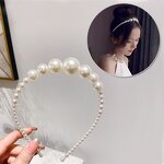 Pearl Headband Manufacturer - Korean Ins New Arrival Casual Retro Alloy Popular Fresh Elegant Fairy