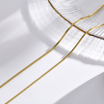 Snake Bone Chain Manufacturer - Simple Stacking Minimalist Stainless Steel Geometric Collarbone