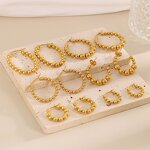 Zirconia Earrings Manufacturer - Ins-style High-End Ethnic Style Open Vintage Ring Colorfast Wholesale