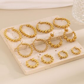 Zirconia Earrings Manufacturer - Ins-style High-End Ethnic Style Open Vintage Ring Colorfast Wholesale