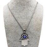 Fatima Hand Pendant Factory - Cross-Border New Retro European American Silver Stainless Steel