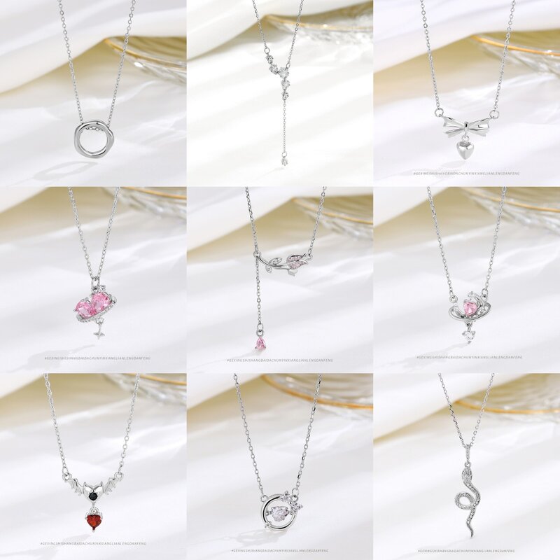 Sterling Silver Necklace Factory - S925 Versatile Elegant Niche Simple High-end Feel Collarbone