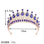 Baroque Crown Manufacturer - European Style Cross-border Round Alloy Headdress Adult Ceremony