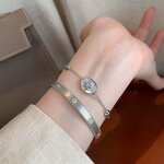 Sterling Silver Ring Factory - Cross-border Popular S925 Heart-shaped Four-leaf Clover Geometric Fresh