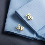 Cufflinks Set Factory - New Style French Simple Hollow Braid Round Square Baked Paint