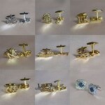 African Jewelry Set Manufacturer - Ethiopian Necklace Earrings Party Gold Girls Accessories