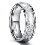 Blue Tungsten Ring Factory - Groove Unisex Wedding Ring Wide Surface 4/6/8mm Engagement Custom