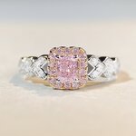 Full Inlaid Ring Manufacturer - S925 Sterling Silver Minimalist Luxury Artificial Zircon Princess Cut