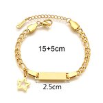 Black Gold Bracelet Manufacturer - Cross-Border Fashion Titanium Steel Brushed Curved Tag Engravable