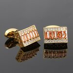 Bracelet Factory - European American Gold Plated Stainless Steel Roman Leopard Head Crown Punk