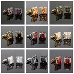 Cufflinks Factory - 2025 New Fashion Light Luxury Style Leopard Head Versatile Elegant Earrings